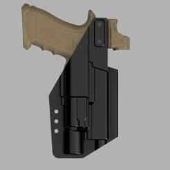 Glock 17  & SUREFIRE X300U A+B OWB DUTY COMPRESSION MOLD