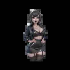 Gothic Leather Diva
