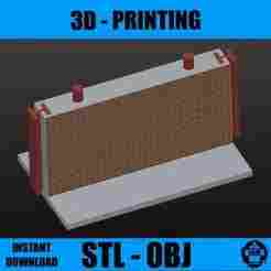 GRAFFITI WALL - diorama in digital file, for graffiti painting, STL and OBJ file - graffiti wall