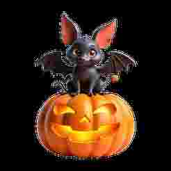 Halloween Bat STL Bundle – 5 Unique 3D Printable Bats (Cute, Spooky, Hanging & Pumpkin Designs)