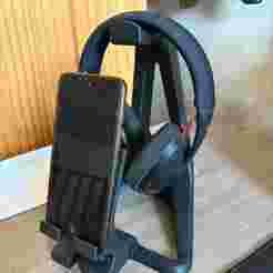 Headset Holder and Detachable Phone Holder