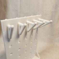 Heavy Duty Pegboard Hooks, 1/4" 1/2" 3/4" 1" 1 1/4" Release 01