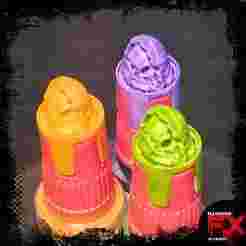 HELLDIVERS HELMET - AK INTERACTIVE QUICK GEN COLOUR COLOR TRANSLUCENT BOTTLE SWATCH SUPER MINI CAP - 18ML