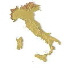 Italy Topographic Map – 3D Model for 3D Printing & CNC Carving