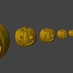 Jack-o'-lantern or Halloween pumpkin for dioramas 1/6 1/16 1/35 1/72 1/76 HO 1/87.1  O 1/48 G 1/12 1/24 1/32 28mm 1/56 scales #HALLOWEENSTL