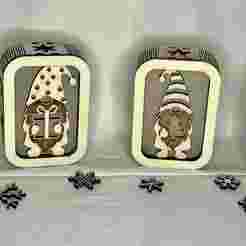 Laser Cut File Set of 4 Shadow Box 3mm