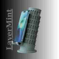 Leaning Tower of Pisa Phone Stand – 3D Printable Landmark Smartphone Holder STL File