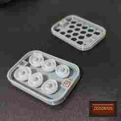 Magnetic In-Ear Earphone Tip Box - Washer and Organizer