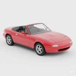 Mazda MX-5 Miata NA - car, vehicle, automobile, sports car, classic car, race car, toy car, RC car, 3D car model, sedan, SUV, pickup truck, convertible, hatchback, coupe, luxury car, supercar, electric car, 4x4, car toy, RCcar body / RC car shell, slot ca