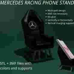 Mercedes fan art racing seat phone holder
