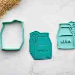 Milk Carton Cookie Cutter