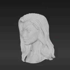 Mythic Sea Queen Head for Articulated Figure Customization - High-Detail 3D Print Model - Determined Gaze, Smooth Skin Sheen