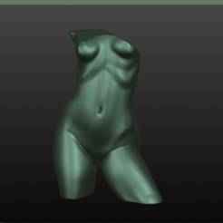 Naked female Bust sculpt