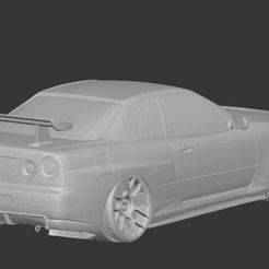Nissan Skyline R34 GT-R  High Quality STL