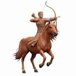 Noble Centaur Archer Miniature - Fantasy RPG Tabletop 3D Print Model