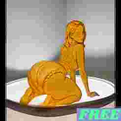 On Her Knees - NSFW Lithophane