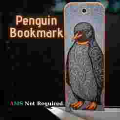 Ornamental Penguin Bookmark