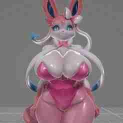 Pack PokeFurry Waifus: the 9 Eveevolutions (cabaret outfit) + Surprise