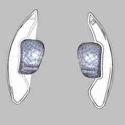 Paddle shift for  VW Tiguan Golf 6 MK5 MK6 Jetta GTI R20 R36 CC Scirocco Skoda Octavia