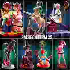 Patreon Term 25 Bundle 7 Models Nelliel Milky and Guinea Hellhound Blair Wendy Momo ayase Frieren