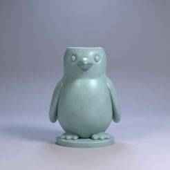 Penguin Pen Holder – Cute Antarctic Desk Organizer, STL File, 3D Printable File