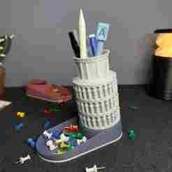 PISA PEN TOWER - ITALIAN MONUMENT PEN HOLDER