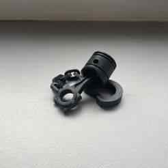 Piston&connecting rod keychain