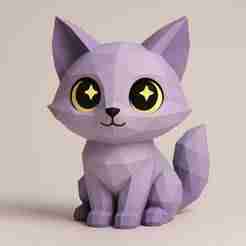 Polygonal Fantasy Cat