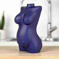 PREGNANT TORSO WOMAN DECOR FIGURE