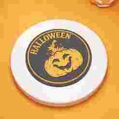Pumpkin Leaf Halloween Coaster – STL, STEP, FBX | Digital Download | 90mm Decorative Design | 3D Print Files