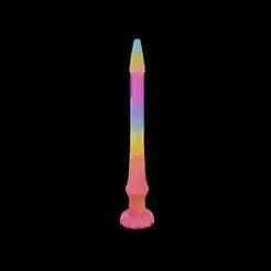 Rainbow Octopus Tentacle Dildo