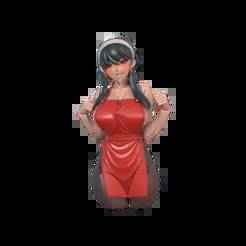 Red Assassin Apron - Anime Style Bust
