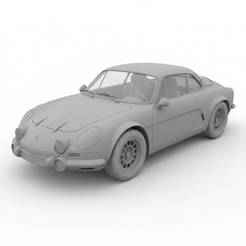 Renault Alpine A110 - car, vehicle, automobile, sports car, classic car, race car, toy car, RC car, 3D car model, sedan, SUV, pickup truck, convertible, hatchback, coupe, luxury car, supercar, electric car, 4x4, car toy, RCcar body / RC car shell, slot ca