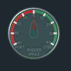 Rudder Angle Indicator Panel – DWG CAD File for Marine Consoles