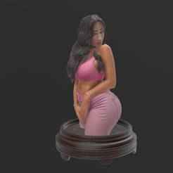 SENSUAL WOMAN WITH LONG BLACK HAIR