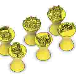 Simpsons Stamps - 3D Model - 🍩✨