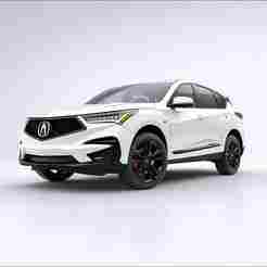 Single STL Acura MDX AWD - audi, car, slot car, voxel car, step car, buggy, offroad car, nissan 3D Model