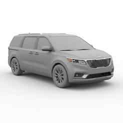 Single STL Kia Carnival MPV - textured car, tank car, toy car, stylized car, tuner car, ford gt, buggy, renault 3D Model