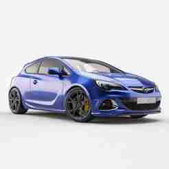 Single STL Opel Astra OPC - lowrider, mclaren, tesla model s, step car, toyota corolla, stl car, nissan gtr, sci-fi car 3D Model