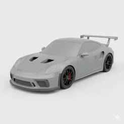 Single STL Porsche 911 GT3 Cup - classic car, lego car, porsche, smart car, textured car, futuristic car, toy car, supercar 3D Model