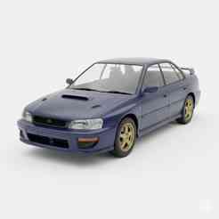 Single STL Subaru Legacy RS - volkswagen, electric car, chevrolet, police car, bugatti, stance car, ztl car, lowrider 3D Model