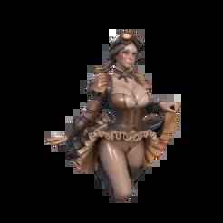 ⚙️ Steampunk Seduction - Kneeling Beauty Edition