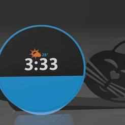 Suporte Alexa Echo Spot 2024 Lying Cat