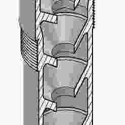 Supressor/silencer for PCP rifle . RedTarget 6.35mm (R2 & R3)