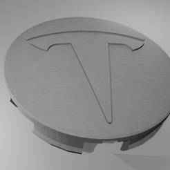 Tesla wheel cap large