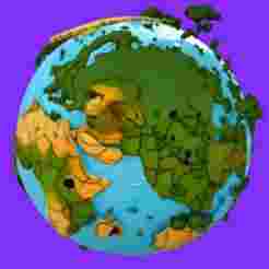 Textured Earth Globe