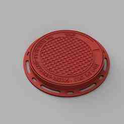 Urban Manhole Cover – 740 mm (1:12 Master Mold)