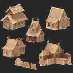 Viking Architecture - x5 Buildings