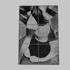 WALL ART - a woman sitting on a carpet in the middle of a street