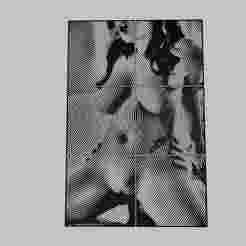WALL ART - young woman gets fucked and fucked by a man